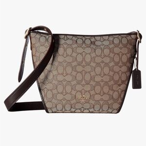 Coach Signature Canvas Crossbody in Brown/Tan